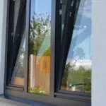 uPVC window with energy-efficient frame