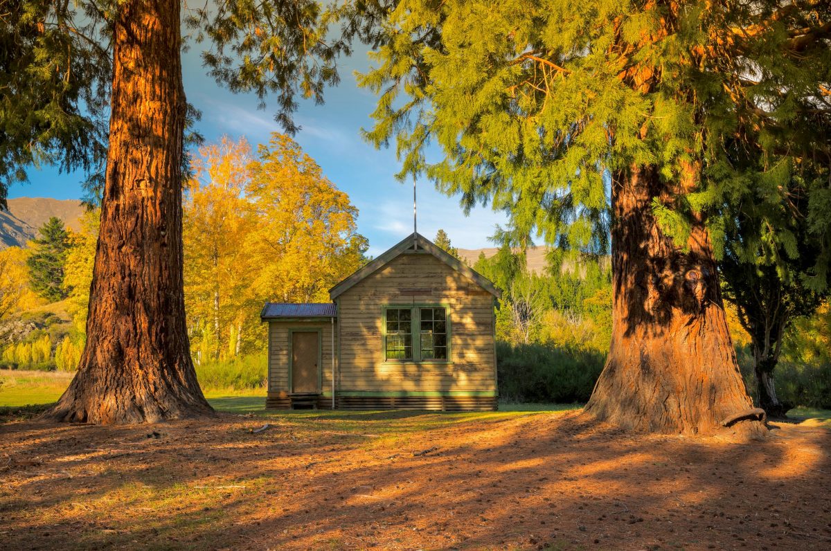 Home exterior in autumn, ready for the season