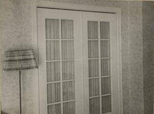 White French patio doors in a home