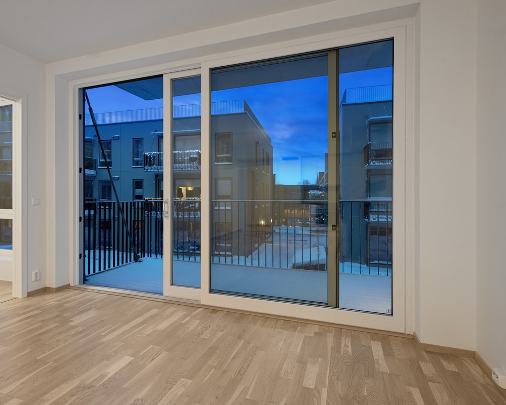 Large sliding glass patio door opening to outdoors