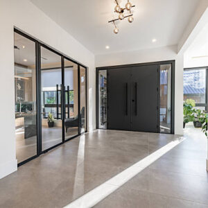 Contemporary front entry door by EuroWindows