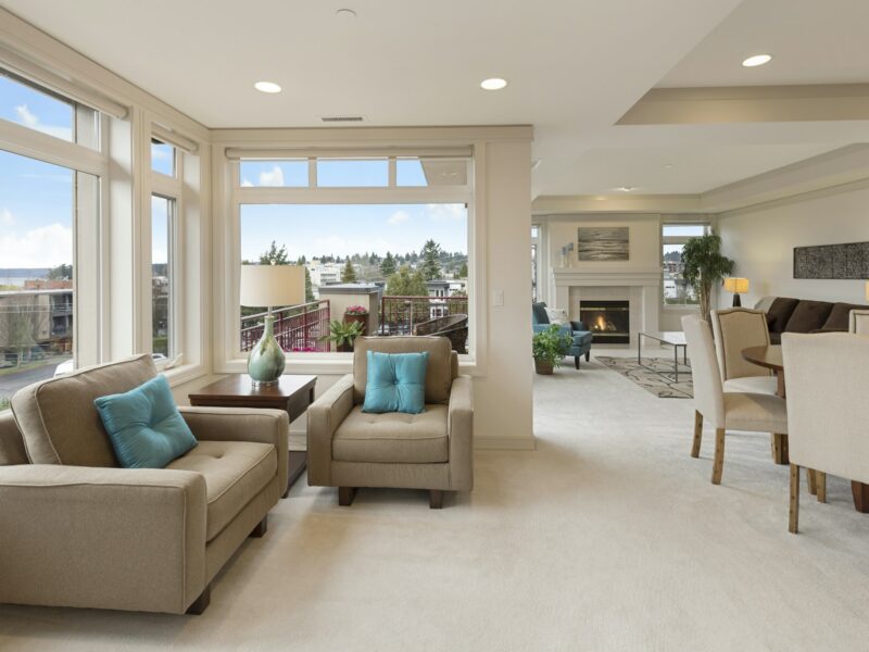 European windows and doors in a home interior