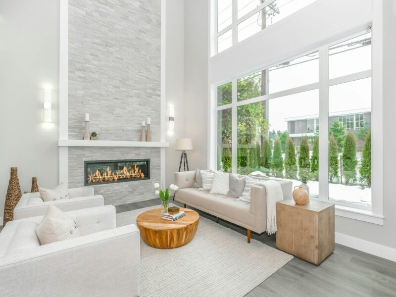 European windows and doors in a home interior