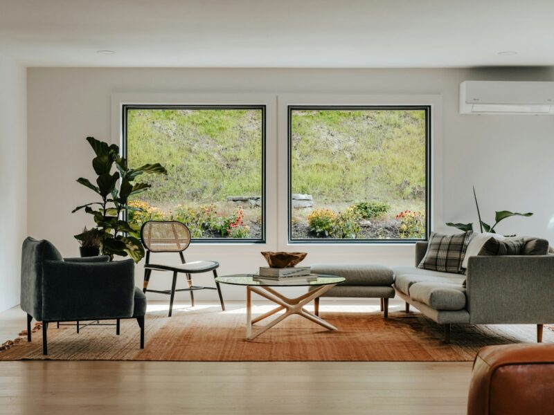 European windows and doors in a home interior